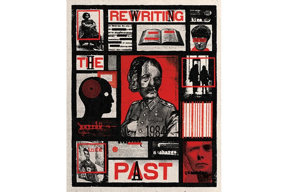 Rewriting the Past — propaganda collage